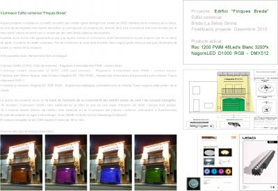projecte il.luminació façana finques breda